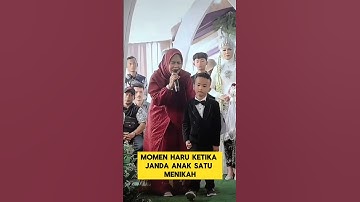 momen haru ketika janda anak satu menikah dengan pria lajang ‼️‼️ #nikah #haru #pengantinviral