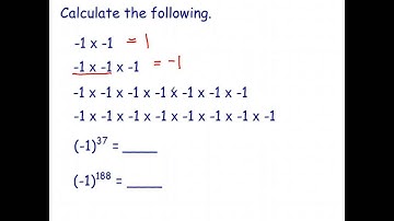 Raising Negative Numbers to Powers