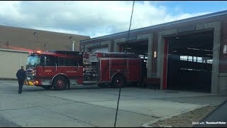 Attleboro Fire Department Engine 1 Returning to Headquarters