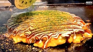 Okonomiyaki - Food in Osaka JAPAN