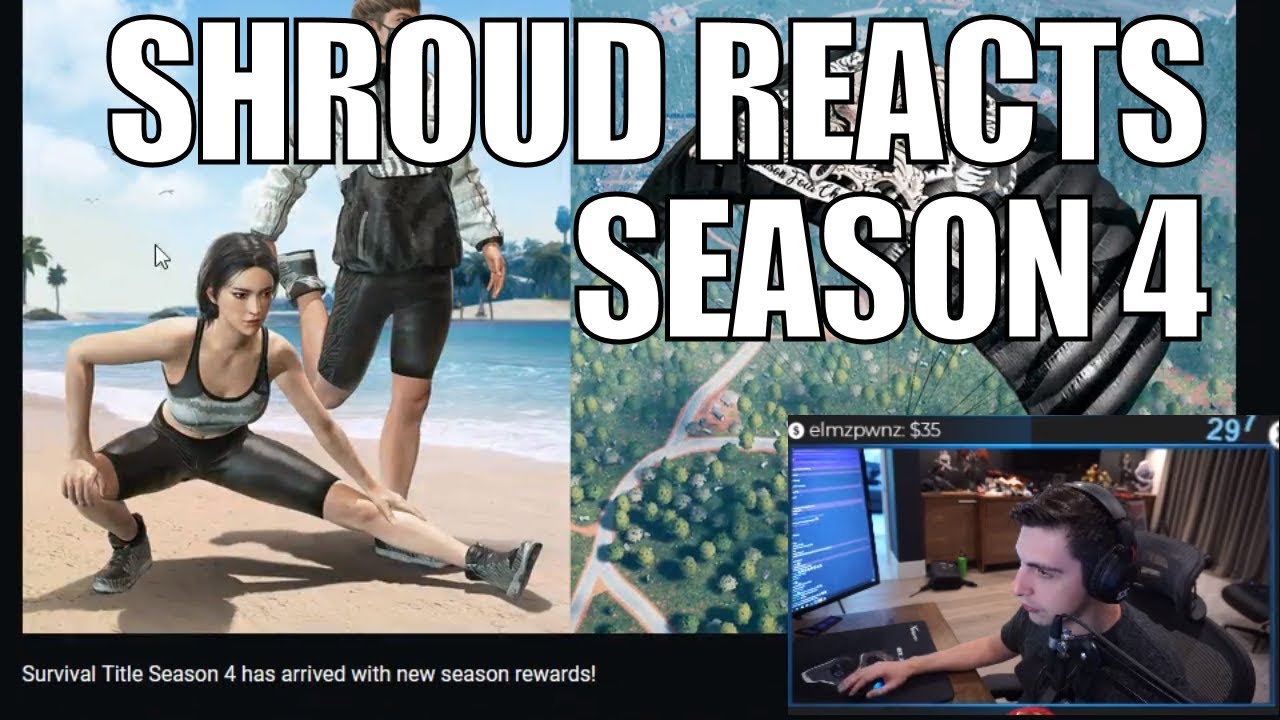 SHROUD ▪ Reacts To NEW Season 4 PUBG Update