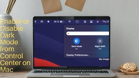 Enable or Disable Dark Mode from Control Center in macOS Big Sur on Mac