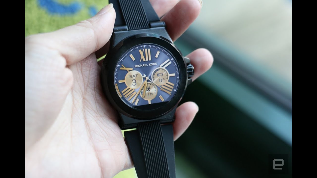 michael kors access unisex 45mm silvertone bradshaw