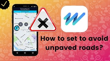 How to set to avoid unpaved roads in HERE WeGo?