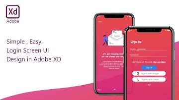 Simple, Easy & Cool Looking Login Screen UI Design in Adobe XD