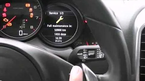 Tutorials of maintenance reset with X 200 for Porsche Cayenne Oil reset