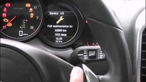 Tutorials of maintenance reset with X 200 for Porsche Cayenne Oil reset