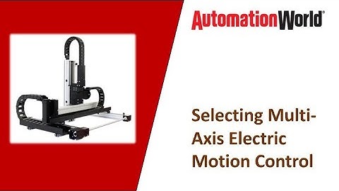 Multi-Axis Electric Motion Control Capabilities