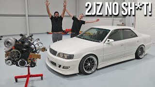 jzx100 ヘイメン　1500 HJ64 1/64 TOYOTA CHASER TOURER V (JZX100) 1998 Silver