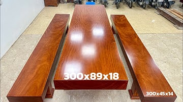 Bộ K3 gỗ cẩm hồng nguyên khối đẹp không tỳ vết