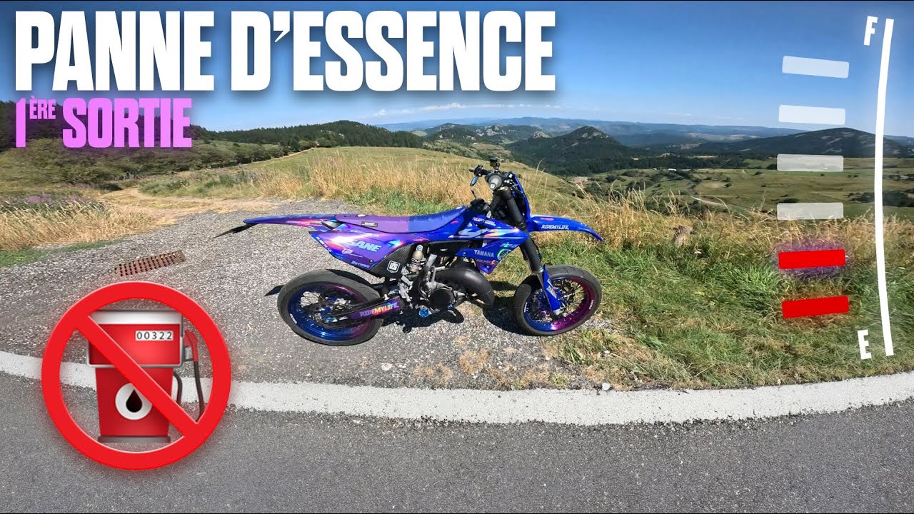 Panne d'essence 1ère sortie... Test 125 Yz supermotard ! - YouTube