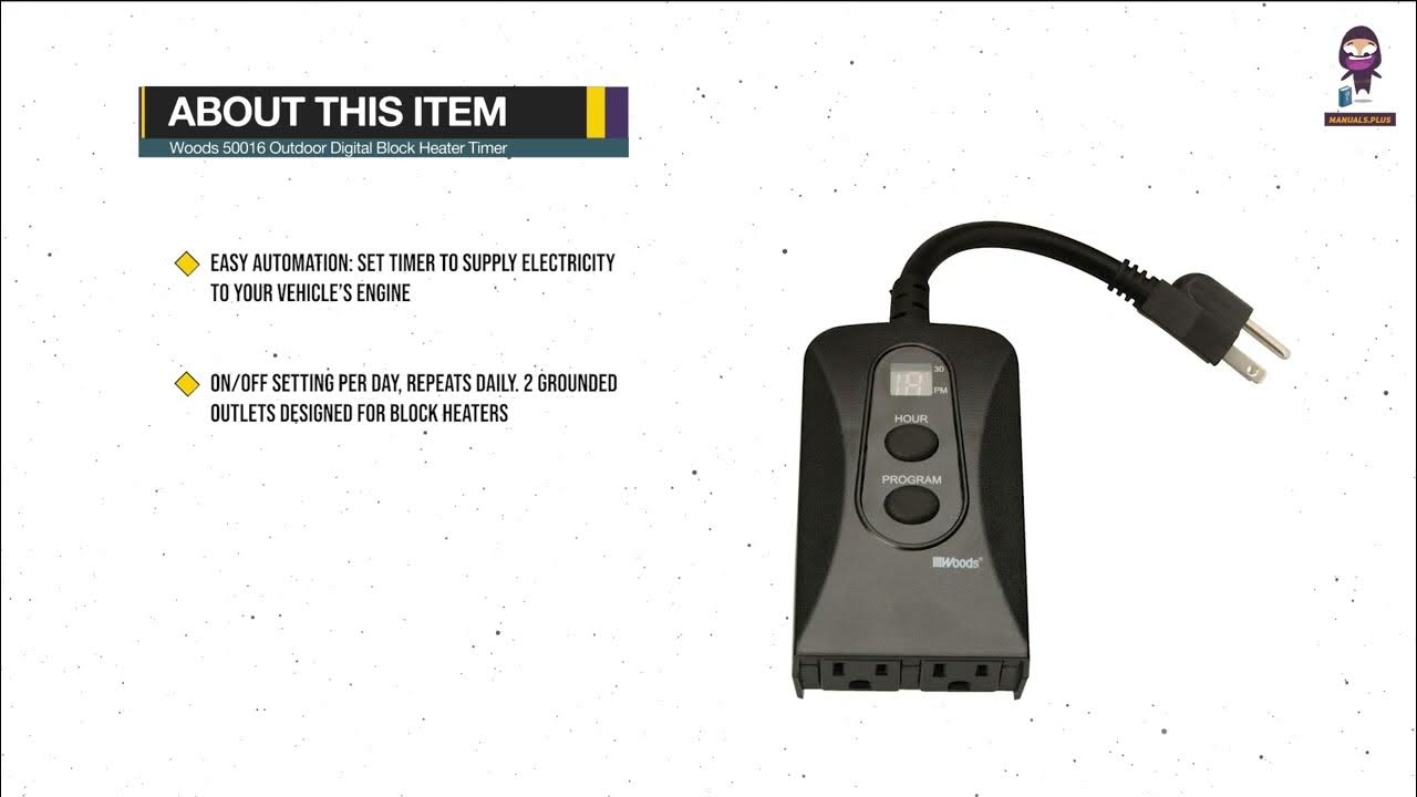 Hyper Tough Outdoor Timer Instructions
