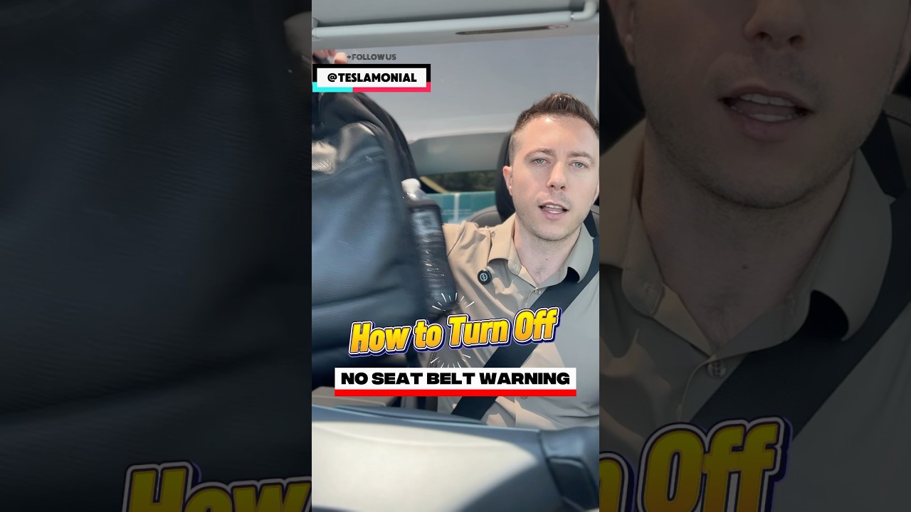 Stop/Turn Off the No Seat Belt Warning on a Tesla