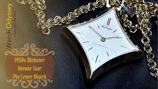 1950s Webster Atomic Star pendant watch restoration - YouTube
