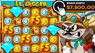 $7500 SUPER BONUS SPUN IN On LE DIGGER SLOT!! screenshot 1