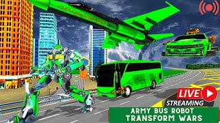 🔴LIVE: Army Bus Robot Car Game 3D | Army Bus Robot Transform Wars | Bus Robot Car Transform War HD screenshot 5