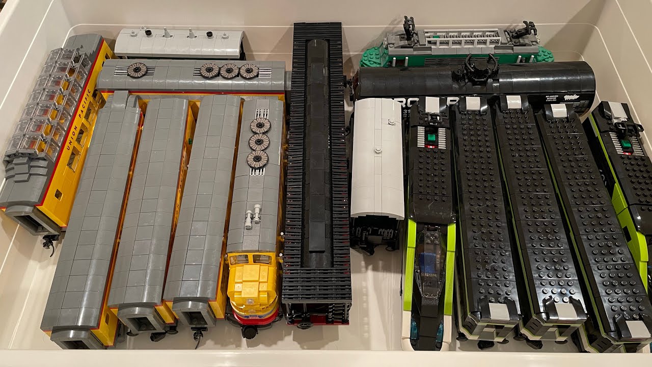 LEGO Trains - Storage And Transport For Train Shows - YouTube