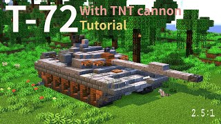 🟥配布 T-72 Tank [2.5:1] Tutorial 【Minecraft軍事部】