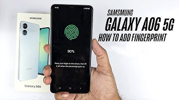 Samsung Galaxy A06 (4G/5G) - How To Set Up Fingerprint Add FingerPrint!