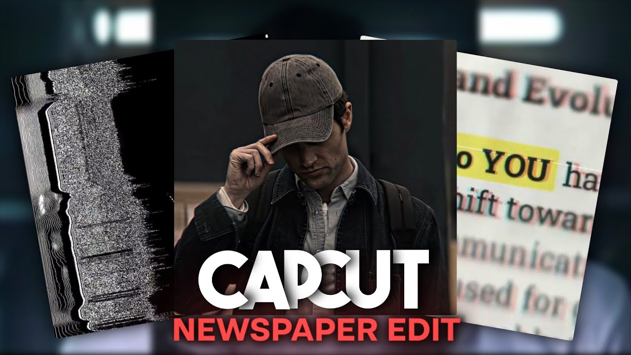 New TikTok newspaper animation trend tutorial | Capcut - YouTube
