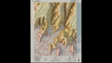 Shaded Relief Map Grand Canyon