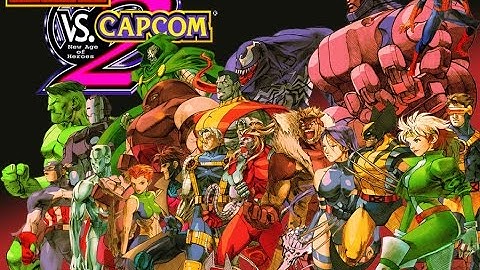 Marvel vs Capcom 2 Ryu Ken and Cyclops gameplay