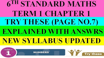 6TH MATHS CHAPTER 1 TRY THESE ANSWERS | 6TH STANDARD CHAPTER 1 MATHS TRY THESE ANSWERS PAGE  7