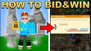 How To BID And WIN In Roblox Islands | Art Museum Update