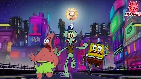SpongeBob, Patrick, Squidward Run Away From Charlie (Verbalase Hazbin Hotel Hide Away Meme😂) #1