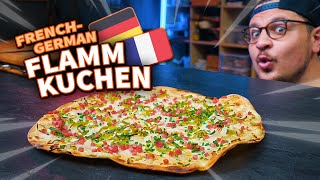 Rezept: Elsässer Flammkuchen selber machen - mit Ölteig (ohne Hefe)