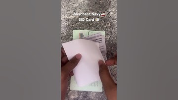 Merchant Navy SID card #sid #merchantnavy #navy #shorts #viral