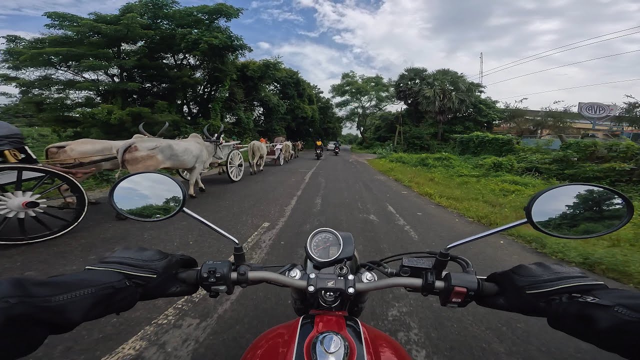 Honda CB350 RS | Kava Island Palakkad | POV Ride | RAW GoPro Audio
