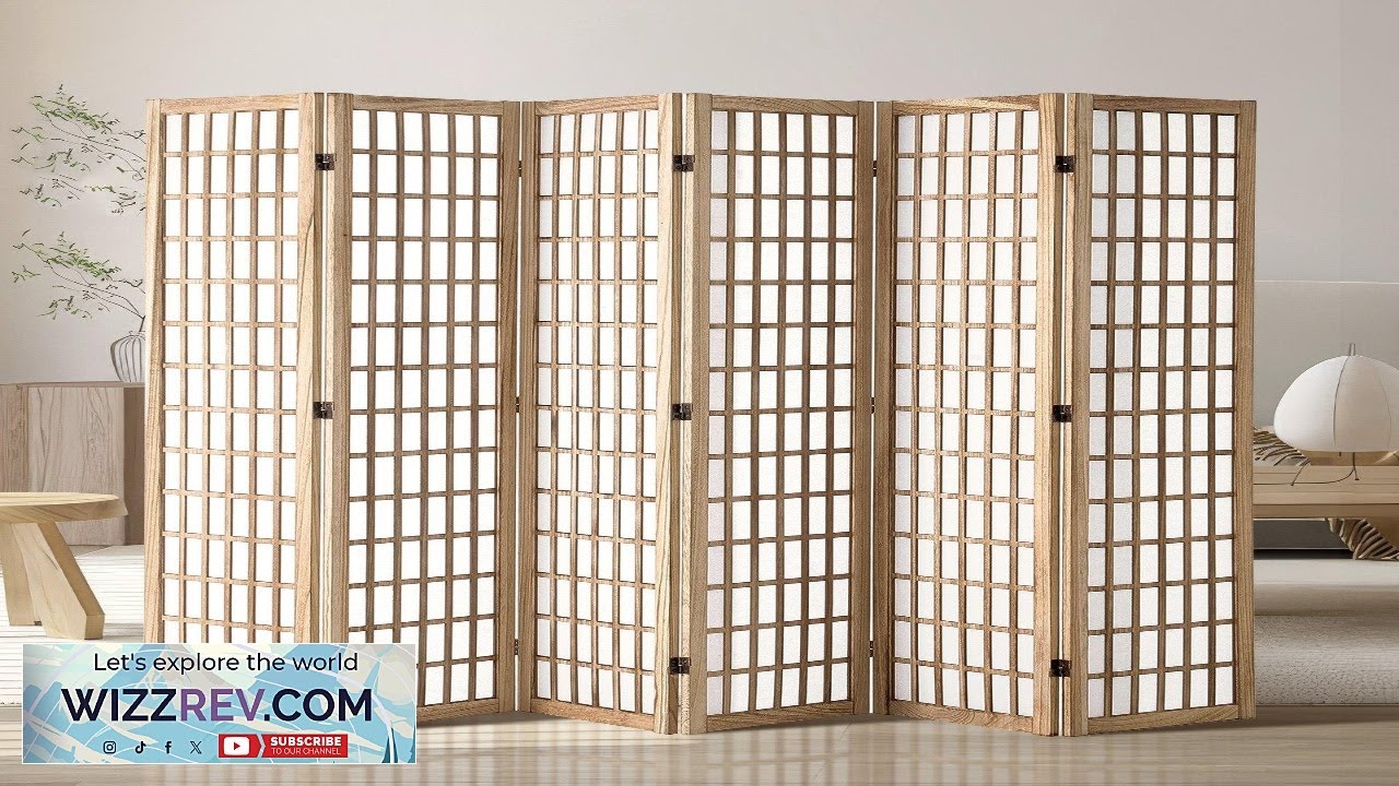 VEVOR Room Divider 6 Panel Japanese Room Divider Wood Folding Privacy Screen Review