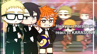 Haikyuu character's react to KARASUNO (1/1) 🏐🤾‍♂️