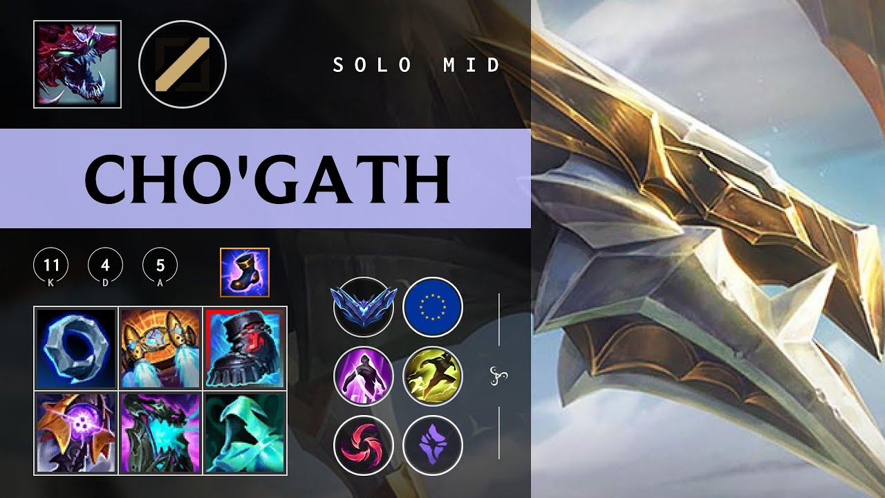 Cho'Gath Mid vs Ekko - EUW Diamond Patch 26.01