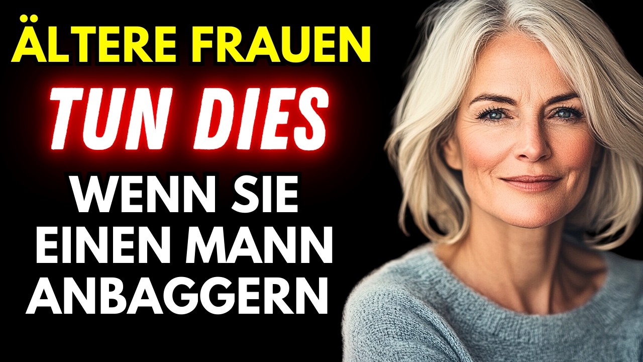 DAS machen ältere Frauen, wenn sie mit einem Typen flirten (6 Zeichen, dass sie mit Ihnen flirtet)