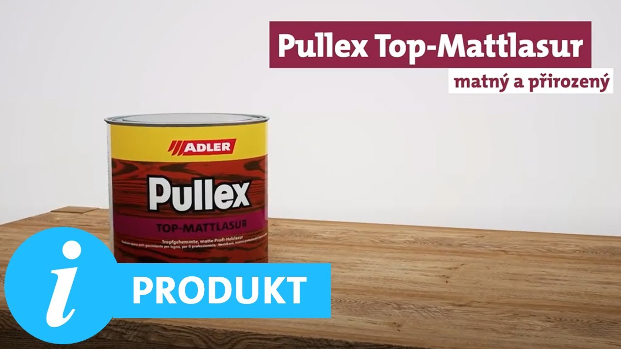 Pullex Top-Mattlasur - špičková matná lazura na dřevo pro dřevo v exteriéru