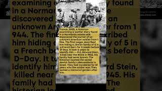 A Diary Solved a 61-Year Mystery #short #history #ww2