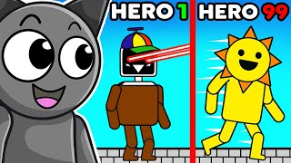 Upgrading SECRET SPRUNKI Super Heroes!