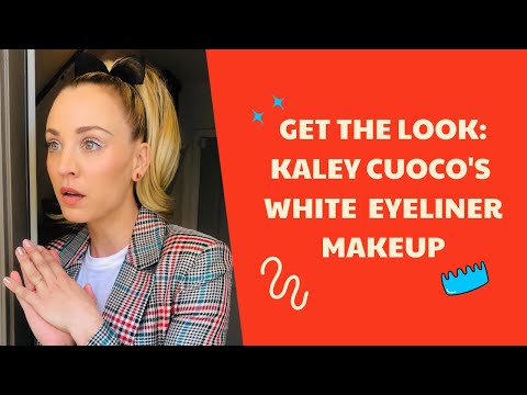How to Get Kaley Cuoco's White Eyeliner Look - Makeup Tutorial