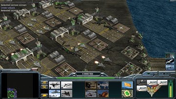 USA Laser - Command & Conquer Generals Zero Hour - 1 vs 7 China  HARD Gameplay