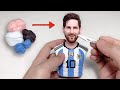 Lionel messi sculpture handmade from polymer clay the full sculpturing processclay artisan jay