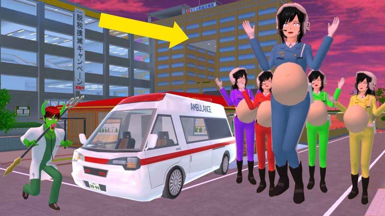 Titan Rina Police Pregnant Rainbow attacked by a doctor scary zombie Koban 😱 