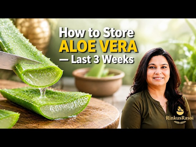 How to Cut and Store Aloe Vera | RinkusRasoi - YouTube
