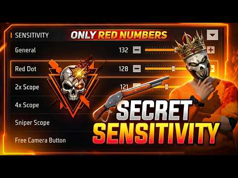 SECRET 10x HEAD LOCK 🔒 SENSITIVITY ⚙️ FOR ONETAP & DRAG HEADSHOT | BEST SENSITIVITY OB53 | FREEFIRE
