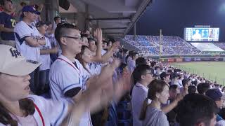 C0025 20191005 , 五下 , 詹智堯:游擊方向滾地球,游擊手接球後先傳二壘封殺跑者,再傳一壘刺殺打者形成雙殺,三出局。中信兄弟(2):(2)Lamigo桃猿 (獨一無二 + 桃猿大勝)