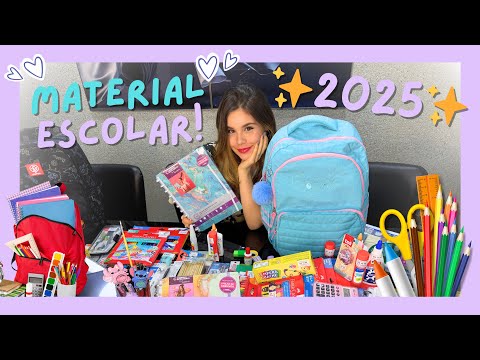 MATERIAL ESCOLAR 2025 || dos meus 3 irmãos
