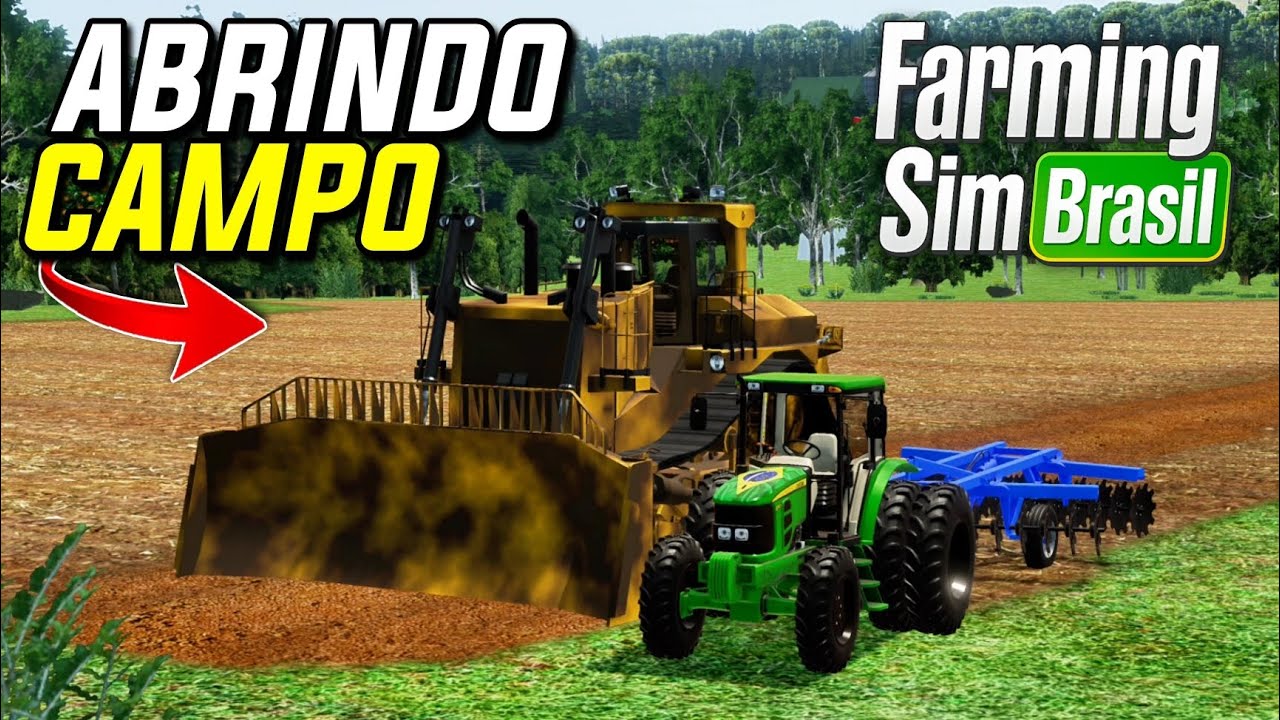 ABRINDO CAMPOS COM A MAIOR MÁQUINA DO FARMING SIM BRASIL 