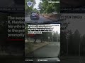 Terrifying Moment Road-Rage Driver Chases Couple in REVERSE #shorts