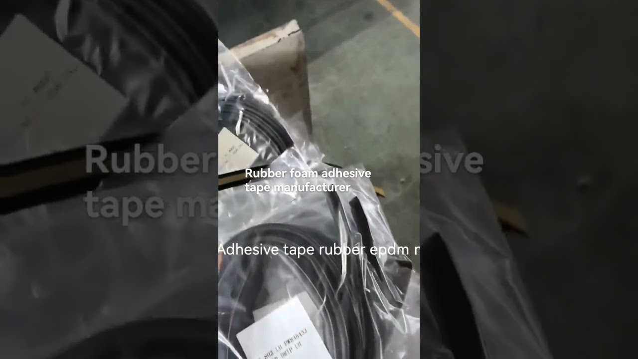 rubber foam gasket with adhesive 